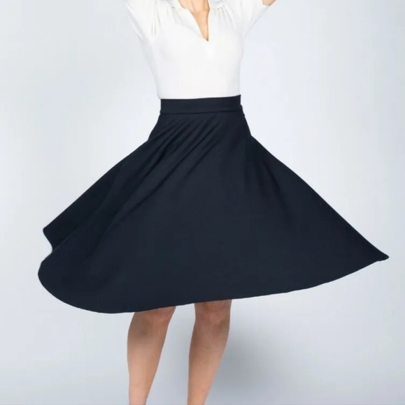 Cavour Women's Skirt 60's Navy Blue Size Small Sold Out - Picture 2 of 7